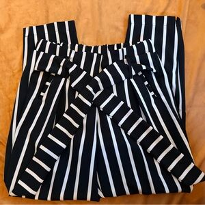 Chic Striped Women's Trousers
